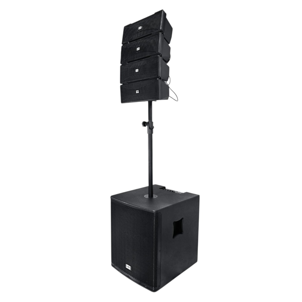 COMBO DE SISTEMA AEREO PROSOUND, SUBWOOFER ACTIVO 1X18